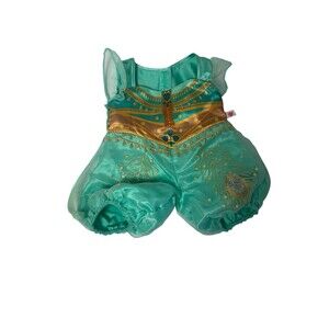 Build A Bear Princess Jasmin Outfit Costume Clothes Disney Aladdin Teal Peacock